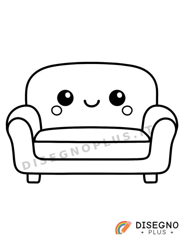 Disegno Sofà da colorare