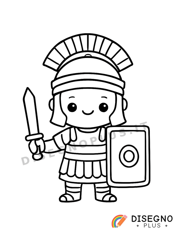 Disegno Soldato romano da colorare