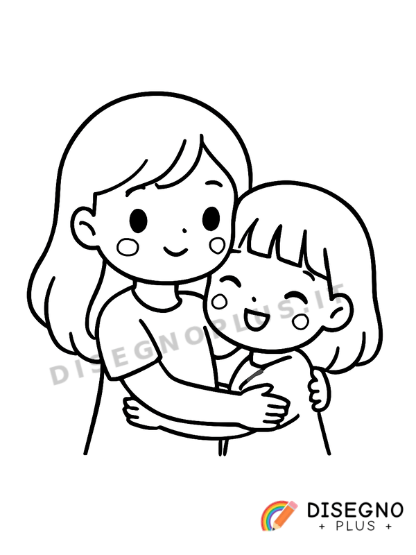 Disegno Sorellina da colorare