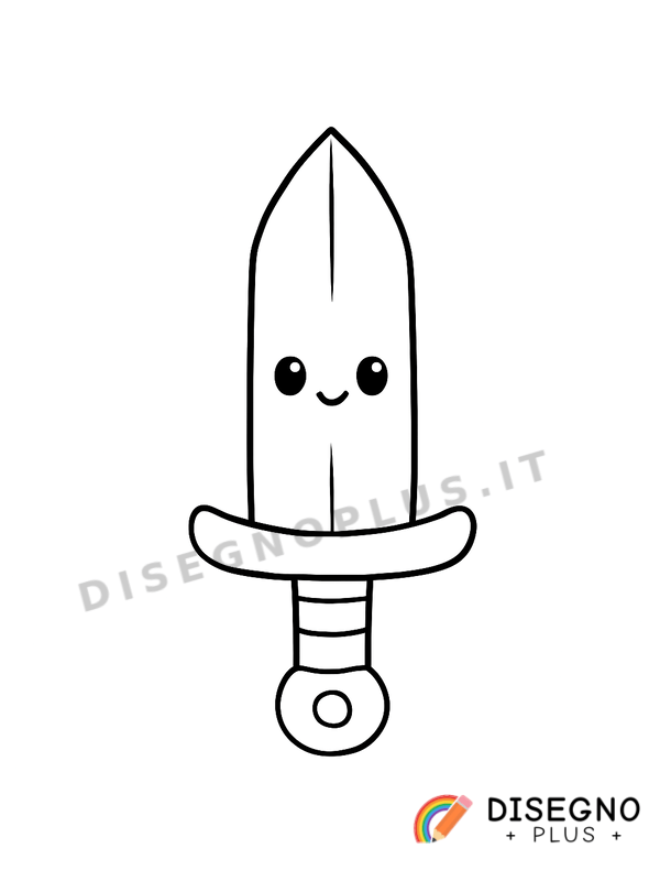 Disegno Spada da colorare
