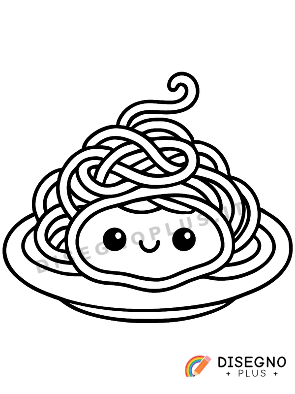 Disegno Spaghetti da colorare