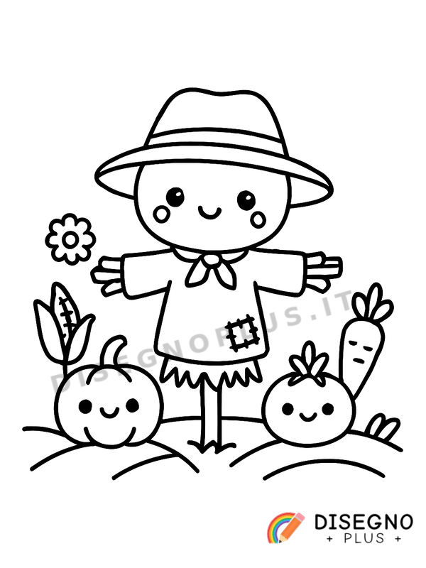 Disegno Spaventapasseri da colorare