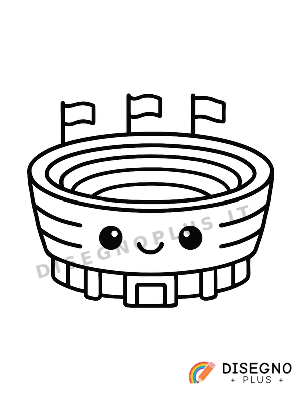 Disegno Stadio da colorare