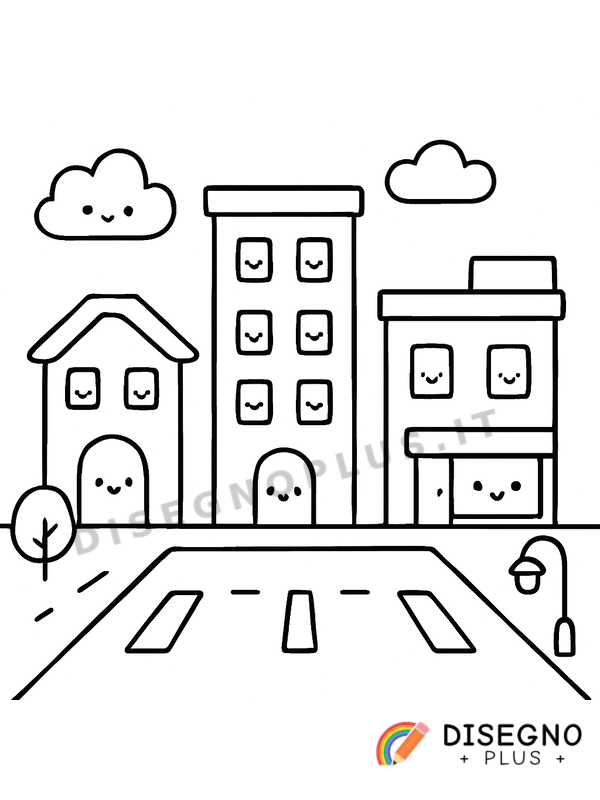 Disegno Strade da colorare