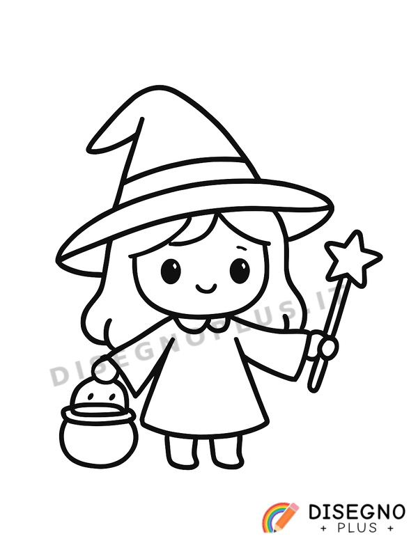 Disegno Strega da colorare