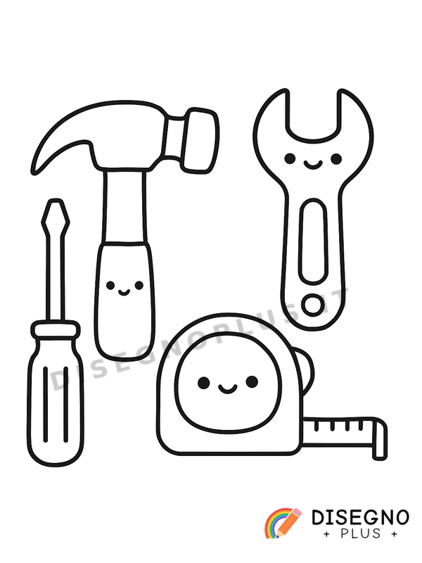 Disegno Strumenti da lavoro da colorare