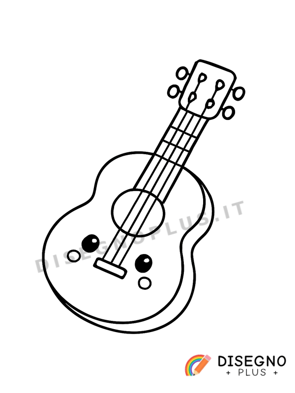 Disegno Strumento a corda da colorare