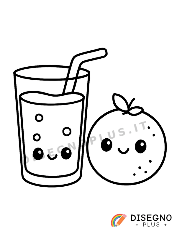 Disegno Succo d’arancia da colorare