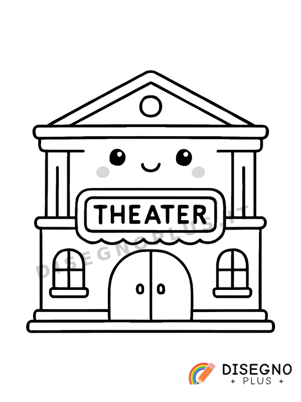 Disegno Teatro da colorare