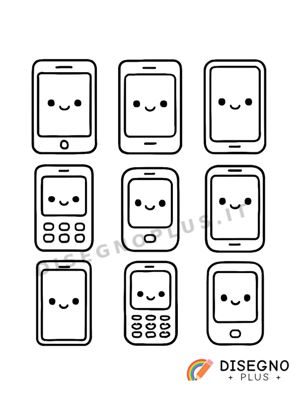 Disegno Telefoni cellulari da colorare