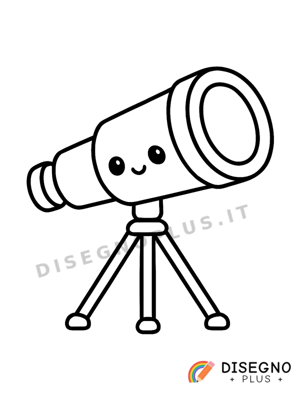 Disegno Telescopio da colorare
