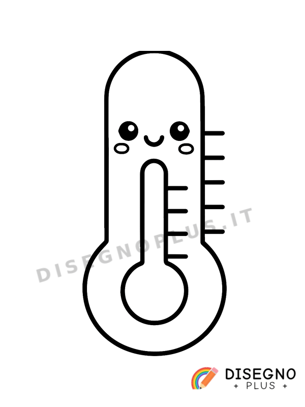 Disegno Termometro da colorare