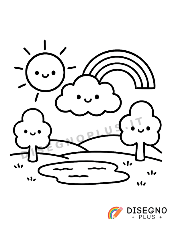 Disegno Terreno da colorare