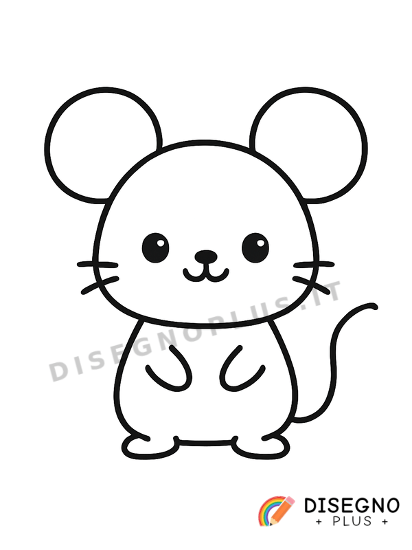 Disegno Topolino da colorare