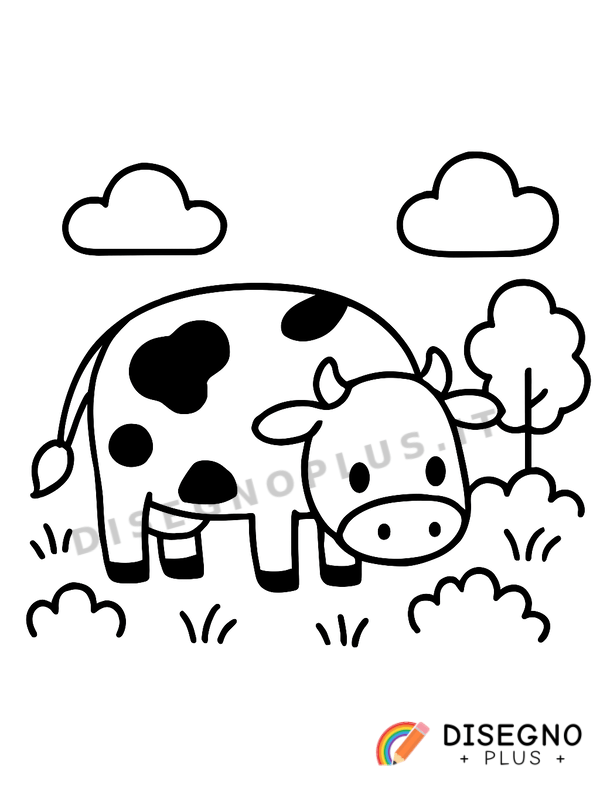 Tori al pascolo sotto il sole Disegno Tori al pascolo sotto il sole da stampare e colorare