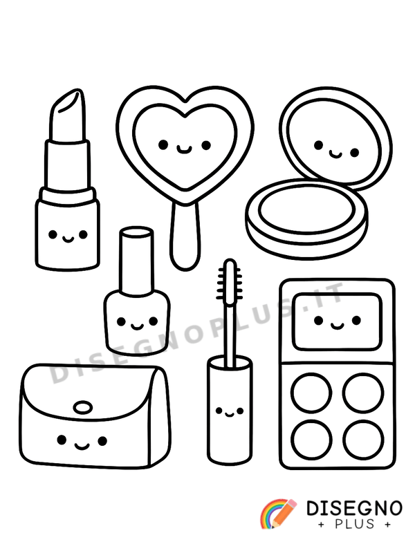 Disegno Trucchi colorati da colorare