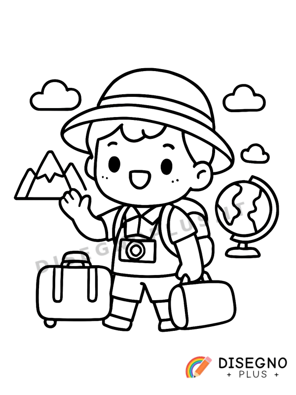 Disegno Turismo da colorare