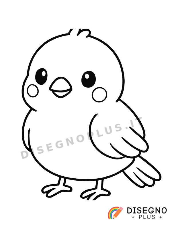 Disegno Uccello canarino da colorare