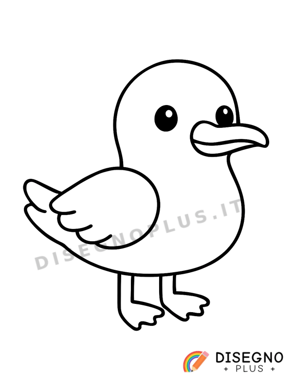 Disegno Uccello marino da colorare