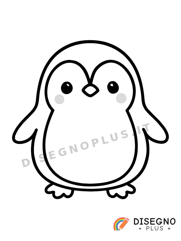 Disegno Uccello pinguino da colorare