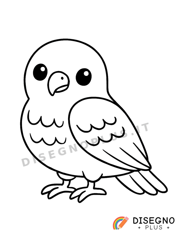 Disegno Uccello rapace posato fiero su un ramo secco   da stampare e colorare