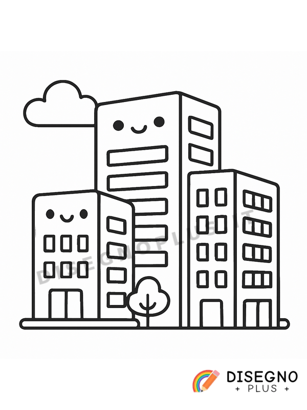 Disegno Uffici moderni da colorare