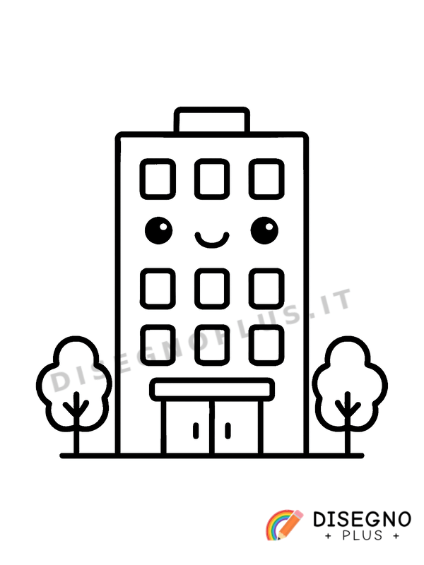 Disegno Ufficio da colorare