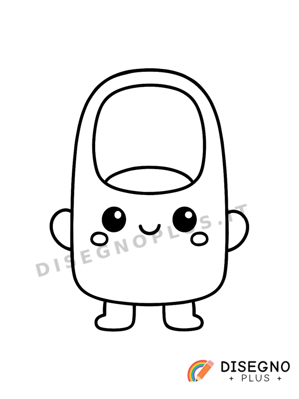 Disegno Unghia curata con forma ovale   da stampare e colorare