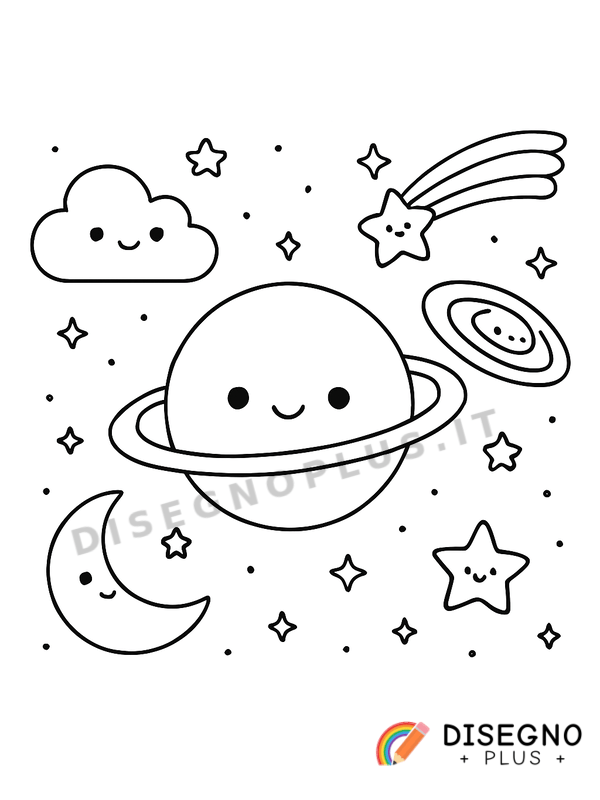 Disegno Universo infinito con misteri e colori   da stampare e colorare