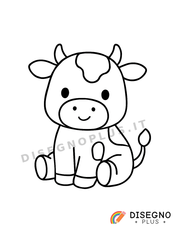 Disegno Vacca da colorare