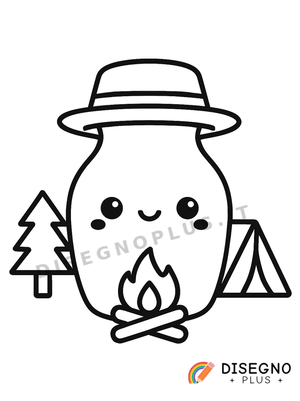 Disegno Vaso da colorare