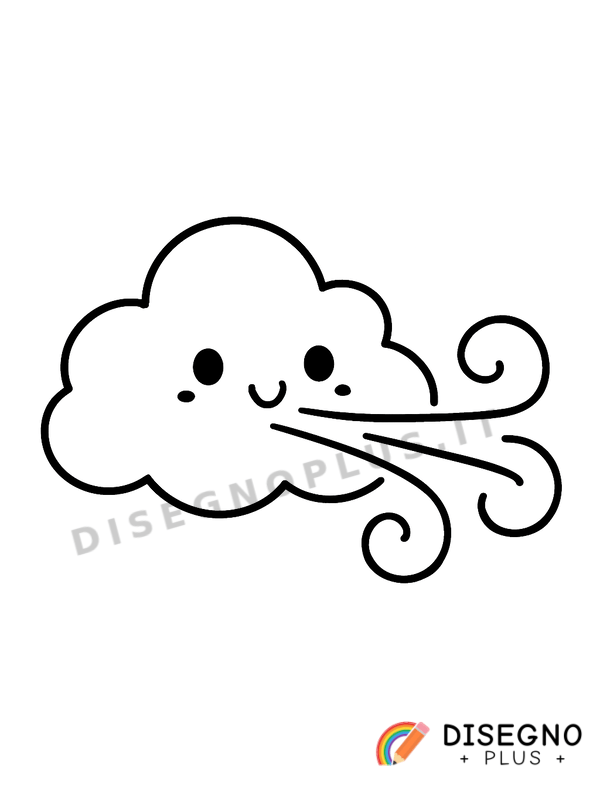 Disegno Vento nell’aria da colorare