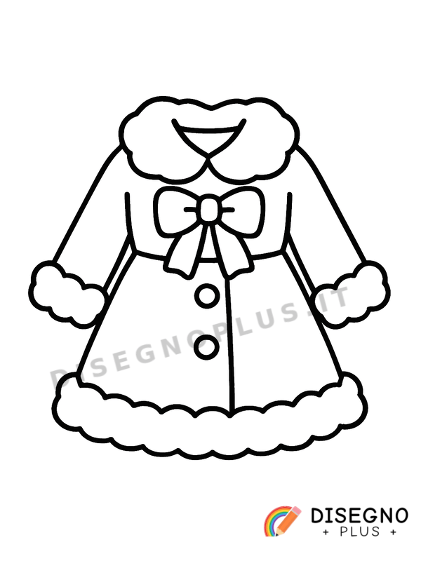 Disegno Vestito invernale da colorare