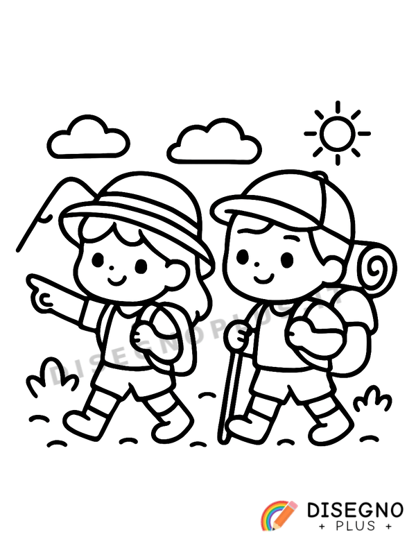 Disegno Viaggi avventurosi da colorare