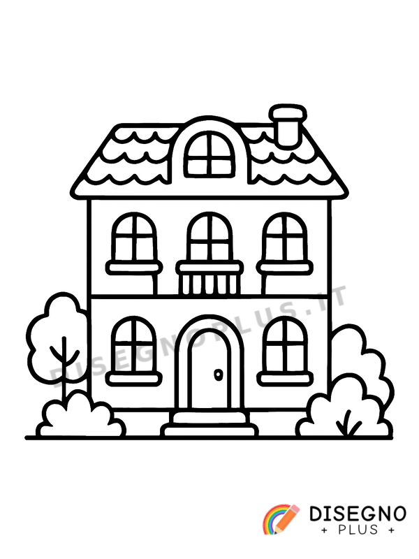 Disegno Villa da colorare