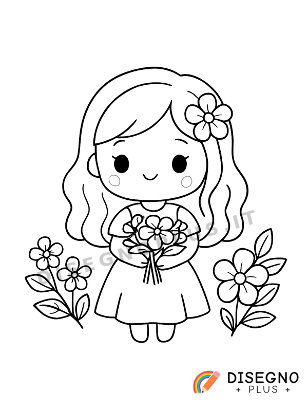 Disegno Violetta da colorare