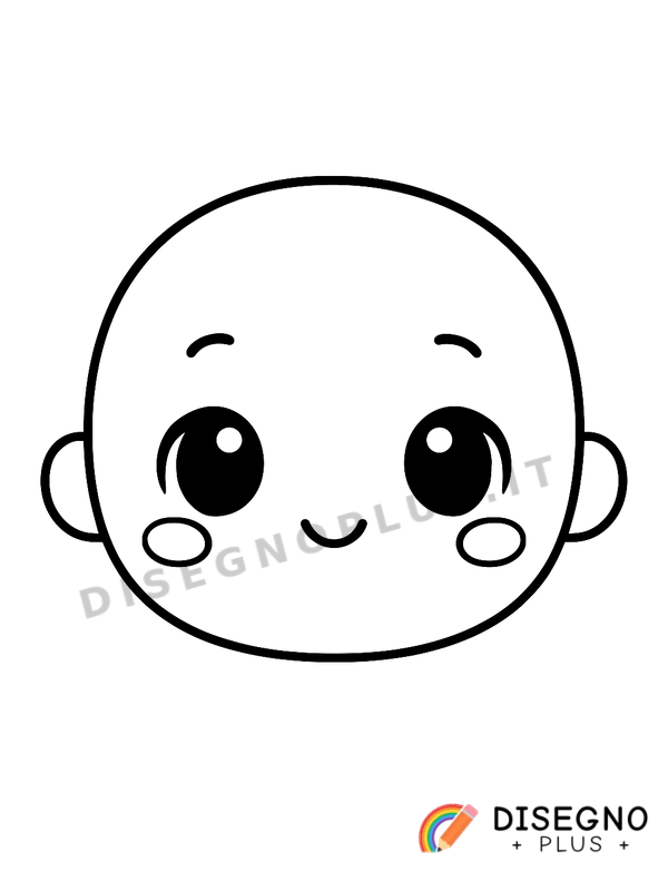 Disegno Viso da colorare