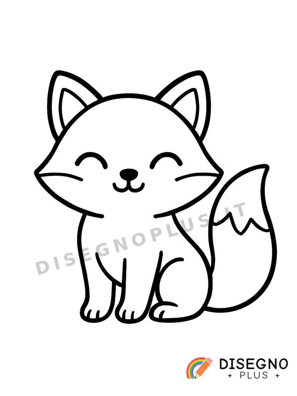 Disegno Volpe da colorare