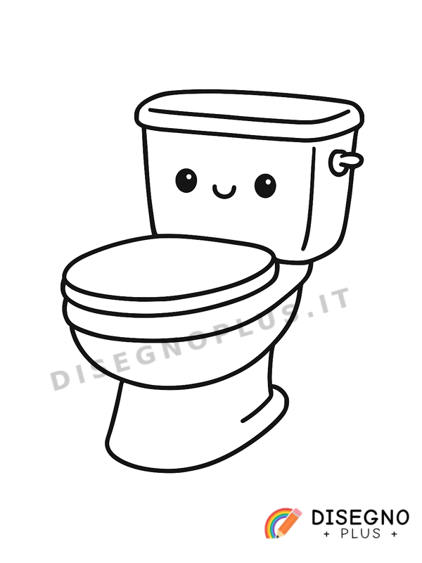 Disegno Water closet da colorare