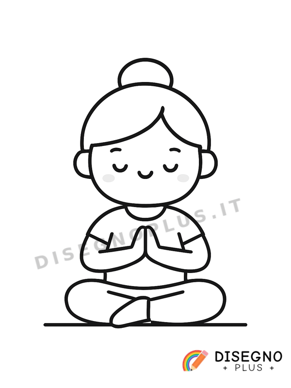 Disegno Yoga da colorare