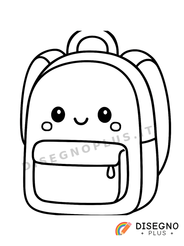 Disegno Zaino da colorare