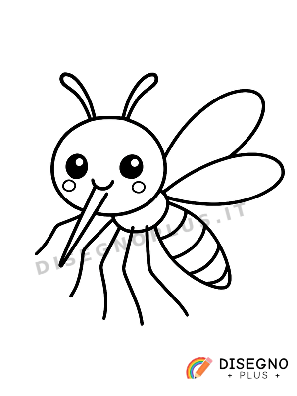 Disegno Zanzara da colorare