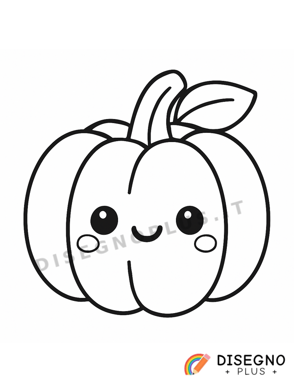 Disegno Zucca da colorare